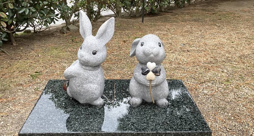 出雲大社の待ち受けにしたい ハート うさぎ ３羽発見 場所はこちらですよ 出雲にゅーす