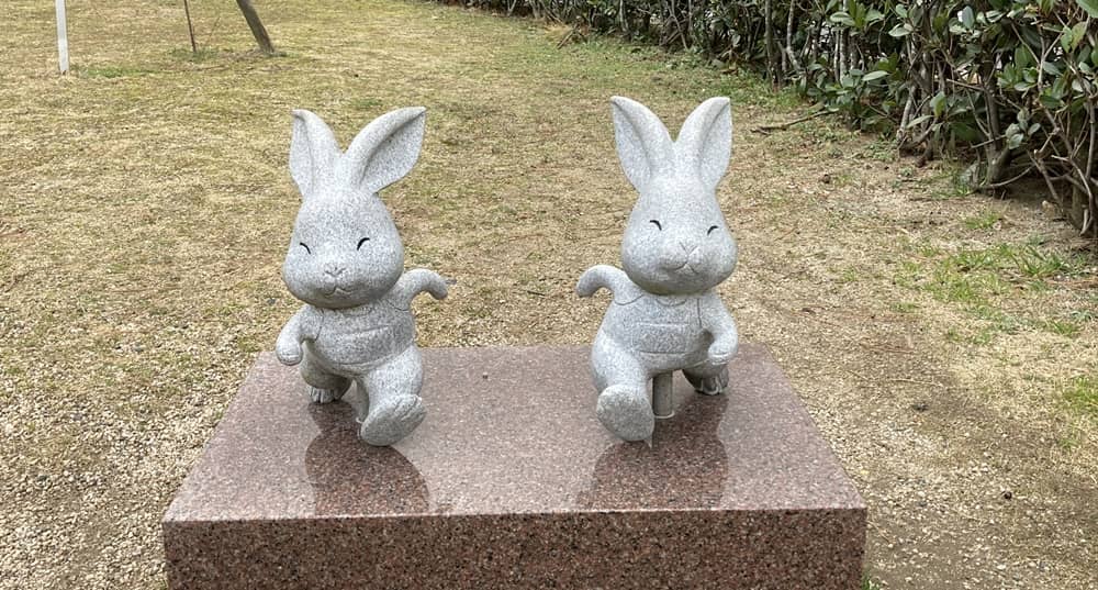 出雲大社の待ち受けにしたい ハート うさぎ ３羽発見 場所はこちらですよ 出雲にゅーす