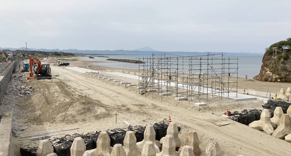 稲佐の浜 工事20220615
