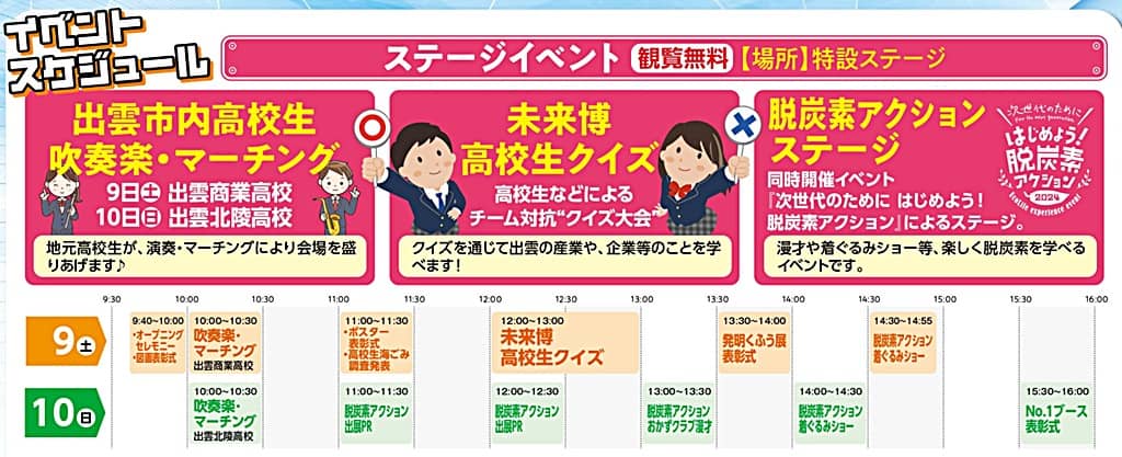 いずも産業未来博2024 ステージイベント