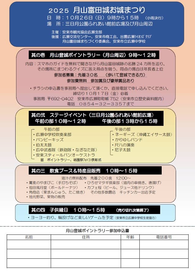 月山富田城お城まつり 2025